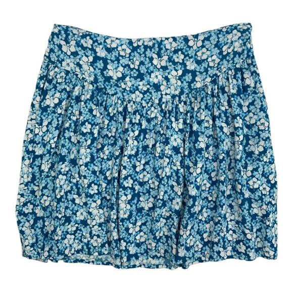 Abound Drop Waist Mini Skirt Blue Floral Size XS NWOT $30 MSRP - Picture 2 of 8